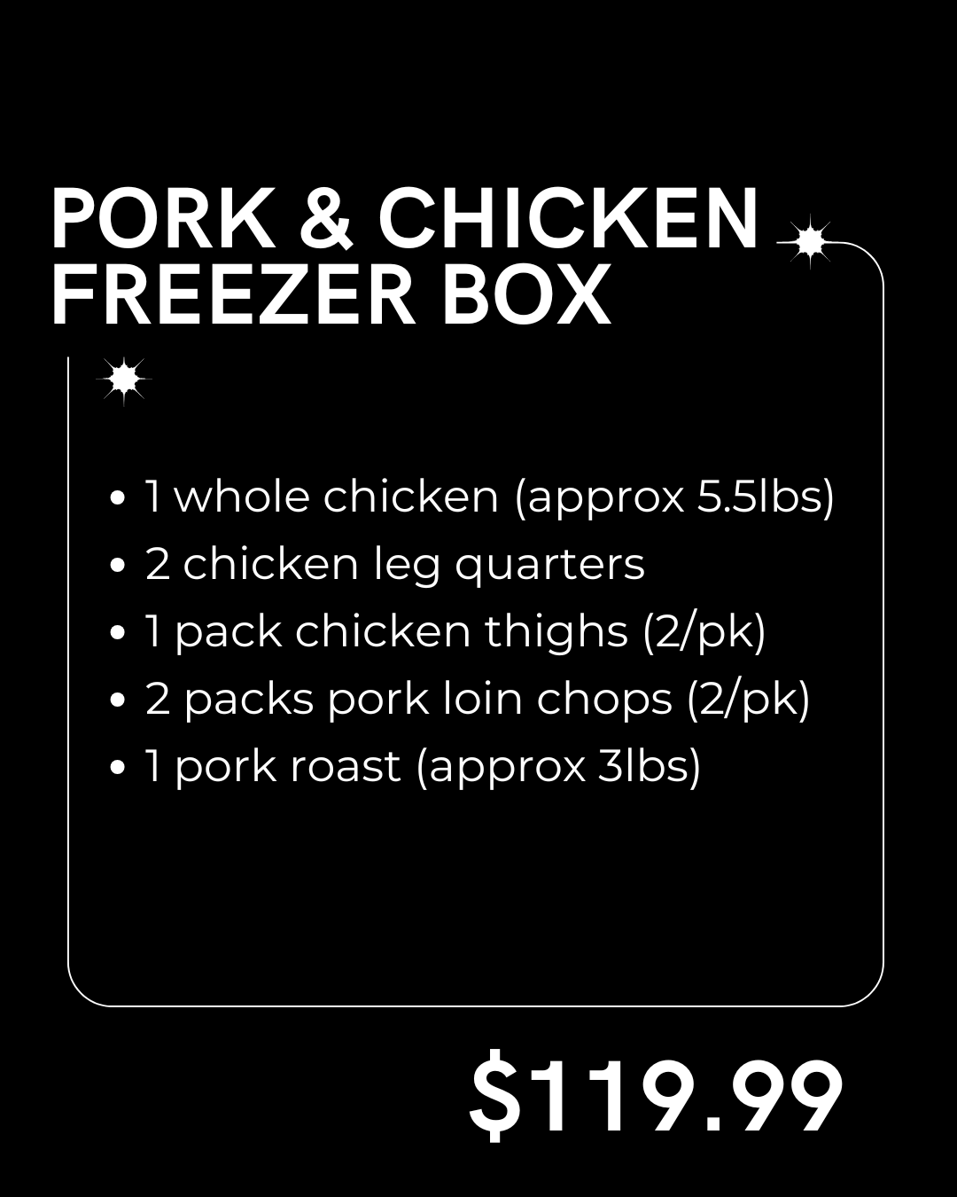 The Pork + Chicken Freezer Box
